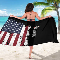 Grunge American Flag Custom Bowling Sarong Pins Graphic and Team Text Layout Design - Wonder Print Shop