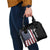 Grunge American Flag Custom Bowling Shoulder Handbag Pins Graphic and Team Text Layout Design - Wonder Print Shop