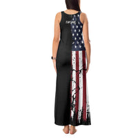 Grunge American Flag Custom Bowling Tank Maxi Dress Pins Graphic and Team Text Layout Design - Wonder Print Shop