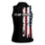 Grunge American Flag Custom Bowling Women Sleeveless Polo Shirt Pins Graphic and Team Text Layout Design - Wonder Print Shop