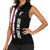Grunge American Flag Custom Bowling Women Sleeveless Polo Shirt Pins Graphic and Team Text Layout Design - Wonder Print Shop