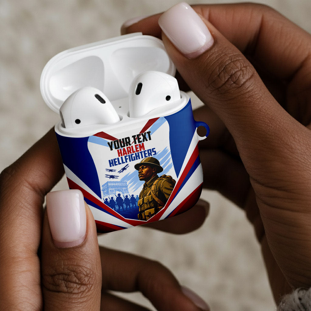 Personalized Harlem Hellfighters AirPods Case Vintage WWI Military History Patriotic Art