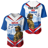 Personalized Harlem Hellfighters Baseball Jersey Vintage WWI Military History Patriotic Art