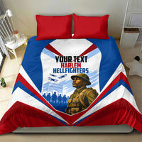 Personalized Harlem Hellfighters Bedding Set Vintage WWI Military History Patriotic Art