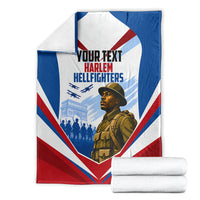 Personalized Harlem Hellfighters Blanket Vintage WWI Military History Patriotic Art