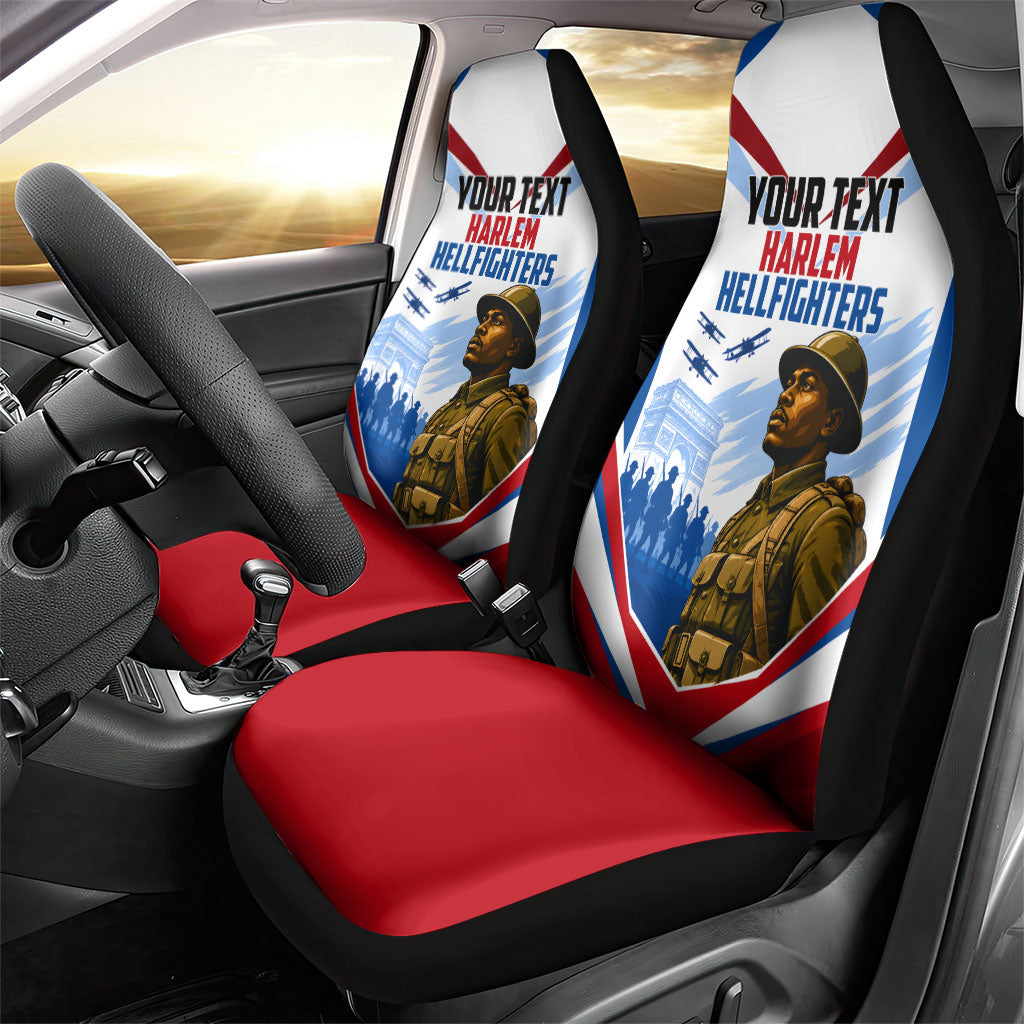 Personalized Harlem Hellfighters Car Seat Cover Vintage WWI Military History Patriotic Art