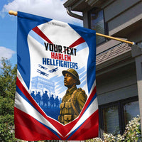 Personalized Harlem Hellfighters Garden Flag Vintage WWI Military History Patriotic Art