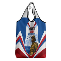 Personalized Harlem Hellfighters Grocery Bag Vintage WWI Military History Patriotic Art