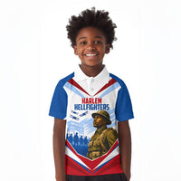 Personalized Harlem Hellfighters Kid Polo Shirt Vintage WWI Military History Patriotic Art