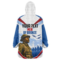 Personalized Harlem Hellfighters Kid Wearable Blanket Hoodie Vintage WWI Military History Patriotic Art