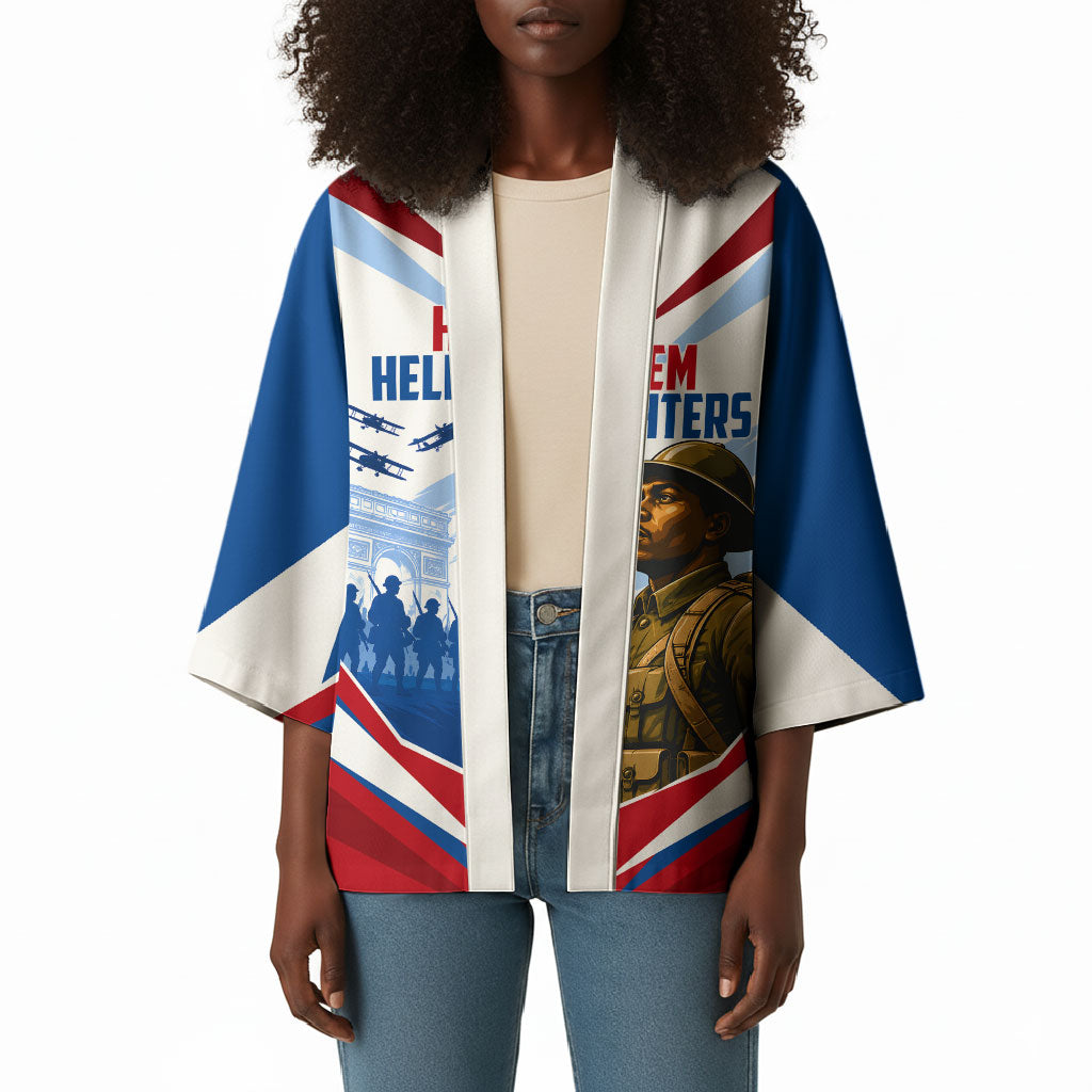 Personalized Harlem Hellfighters Kimono Vintage WWI Military History Patriotic Art