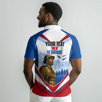 Personalized Harlem Hellfighters Polo Shirt Vintage WWI Military History Patriotic Art
