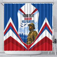 Personalized Harlem Hellfighters Shower Curtain Vintage WWI Military History Patriotic Art