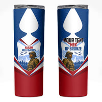 Personalized Harlem Hellfighters Skinny Tumbler Vintage WWI Military History Patriotic Art