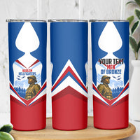 Personalized Harlem Hellfighters Skinny Tumbler Vintage WWI Military History Patriotic Art