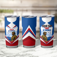 Personalized Harlem Hellfighters Tumbler Cup Vintage WWI Military History Patriotic Art