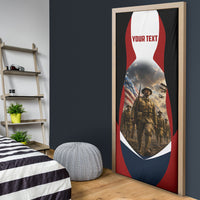 Personalized Harlem Hellfighters Door Cover WWI African American Soldiers Patriotic Vintage Art