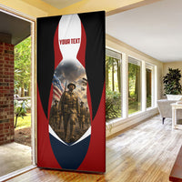 Personalized Harlem Hellfighters Door Cover WWI African American Soldiers Patriotic Vintage Art