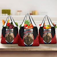 Personalized Harlem Hellfighters Grocery Bag WWI African American Soldiers Patriotic Vintage Art