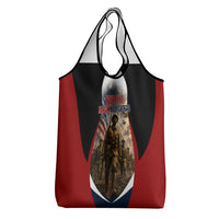 Personalized Harlem Hellfighters Grocery Bag WWI African American Soldiers Patriotic Vintage Art