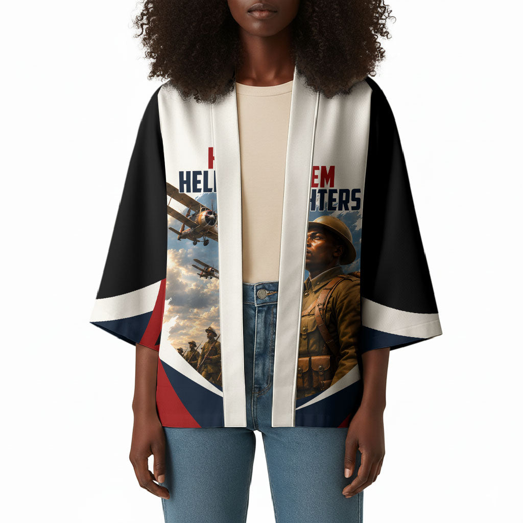 Personalized Harlem Hellfighters Kimono WWI African American Soldiers Patriotic Vintage Art