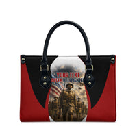Personalized Harlem Hellfighters Leather Bag WWI African American Soldiers Patriotic Vintage Art