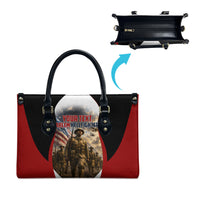 Personalized Harlem Hellfighters Leather Bag WWI African American Soldiers Patriotic Vintage Art