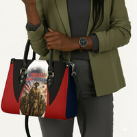 Personalized Harlem Hellfighters Leather Bag WWI African American Soldiers Patriotic Vintage Art