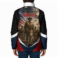Personalized Harlem Hellfighters Padded Jacket WWI African American Soldiers Patriotic Vintage Art