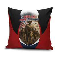 Personalized Harlem Hellfighters Pillow Cover WWI African American Soldiers Patriotic Vintage Art