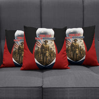 Personalized Harlem Hellfighters Pillow Cover WWI African American Soldiers Patriotic Vintage Art