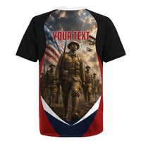 Personalized Harlem Hellfighters Rugby Jersey WWI African American Soldiers Patriotic Vintage Art