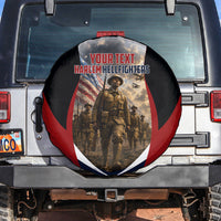 Personalized Harlem Hellfighters Spare Tire Cover WWI African American Soldiers Patriotic Vintage Art