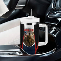 Personalized Harlem Hellfighters Tumbler With Handle WWI African American Soldiers Patriotic Vintage Art