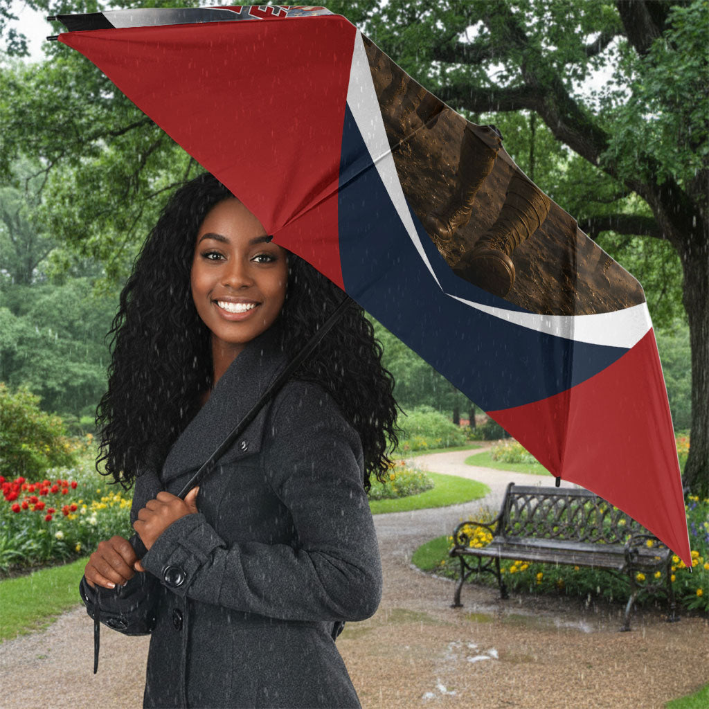 Personalized Harlem Hellfighters Umbrella WWI African American Soldiers Patriotic Vintage Art