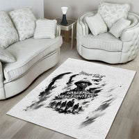 Personalized Harlem Hellfighters Area Rug WWI African American Soldiers Monochrome Grunge Sketch Art