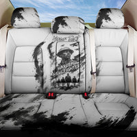 Personalized Harlem Hellfighters Back Car Seat Cover WWI African American Soldiers Monochrome Grunge Sketch Art