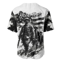 Personalized Harlem Hellfighters Baseball Jersey WWI African American Soldiers Monochrome Grunge Sketch Art