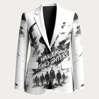 Personalized Harlem Hellfighters Blazer WWI African American Soldiers Monochrome Grunge Sketch Art