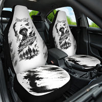 Personalized Harlem Hellfighters Car Seat Cover WWI African American Soldiers Monochrome Grunge Sketch Art