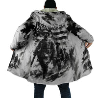 Personalized Harlem Hellfighters Cloak WWI African American Soldiers Monochrome Grunge Sketch Art