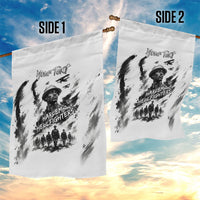 Personalized Harlem Hellfighters Garden Flag WWI African American Soldiers Monochrome Grunge Sketch Art
