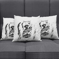 Personalized Harlem Hellfighters Pillow Cover WWI African American Soldiers Monochrome Grunge Sketch Art