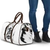 Personalized Harlem Hellfighters Travel Bag WWI African American Soldiers Monochrome Grunge Sketch Art