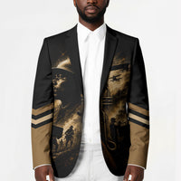 Harlem Hellfighters WWI Soldier Blazer Vintage Military Jazz Band Artwork