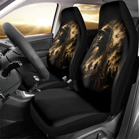 Harlem Hellfighters WWI Soldier Car Seat Cover Vintage Military Jazz Band Artwork