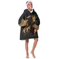 Harlem Hellfighters WWI Soldier Kid Wearable Blanket Hoodie Vintage Military Jazz Band Artwork