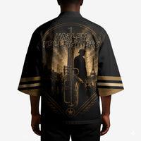 Harlem Hellfighters WWI Soldier Kimono Vintage Military Jazz Band Artwork