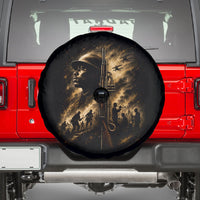 Harlem Hellfighters WWI Soldier Spare Tire Cover Vintage Military Jazz Band Artwork