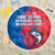 Faroe Islands Beach Blanket with Viking Fish Illustration Red Blue Runic Design - Wonder Print Shop